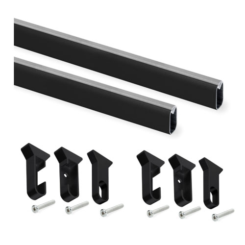 Powder Painted Aluminum Wardrobe Rail